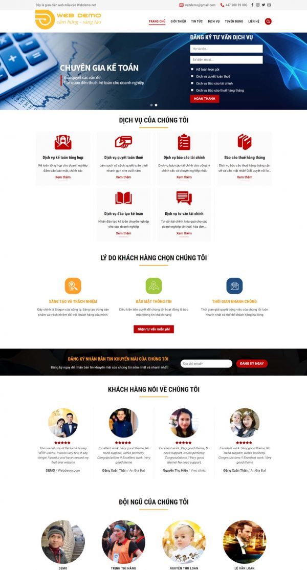 Theme WordPress công ty kế toán