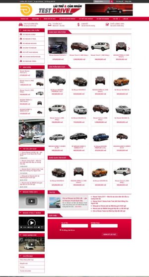 Theme WordPress cửa hàng xe nissan chuẩn seo