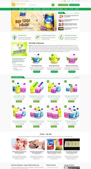 Theme WordPress nước giặt