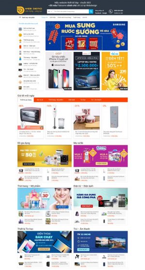 Theme WordPress shop tạp hóa