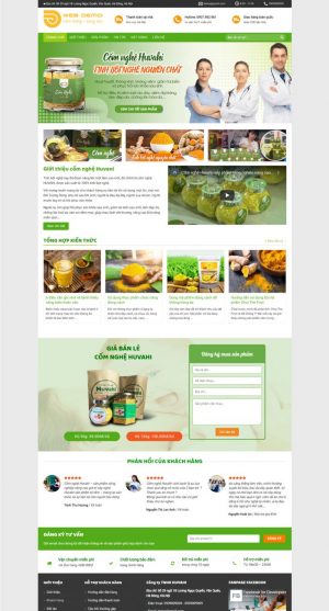 Theme WordPress tinh bột nghệ