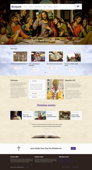 Theme WordPress quốc tế Church