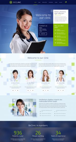 Theme WordPress quốc tế Clinic