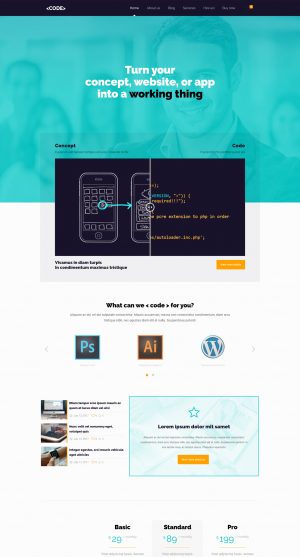 Theme WordPress quốc tế code