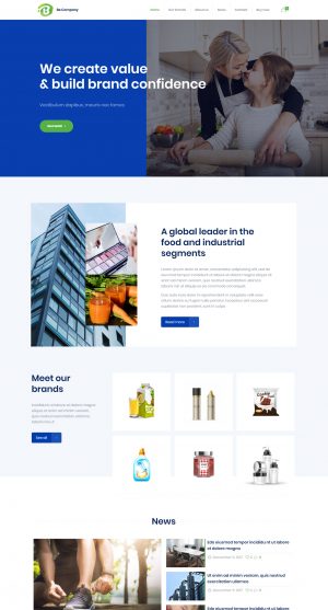 Theme WordPress quốc tế Company