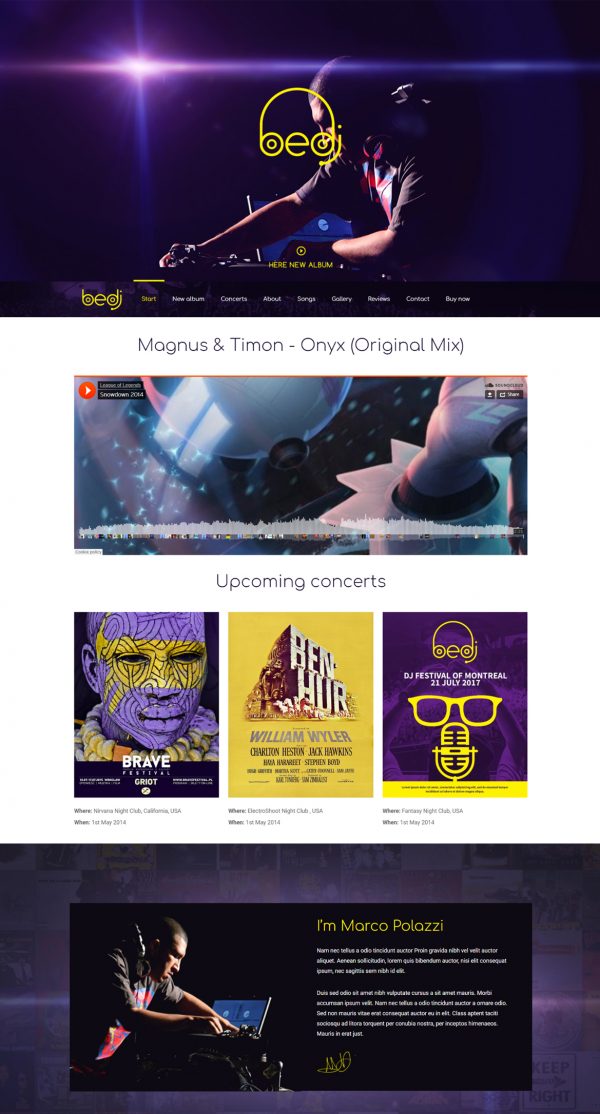 Theme WordPress quốc tế Dj