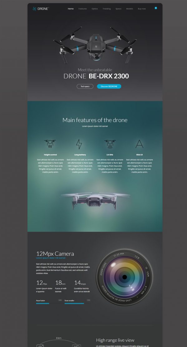 Theme WordPress quốc tế Drone