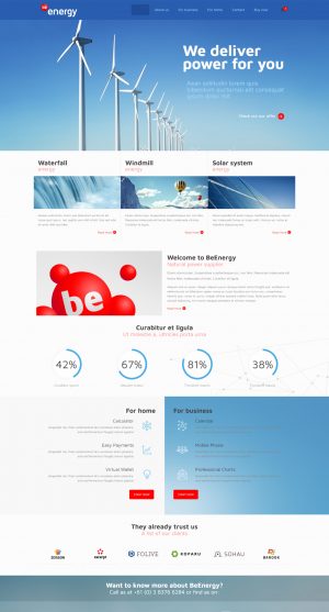 Theme WordPress quốc tế Energy