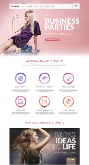 Theme WordPress quốc tế Event