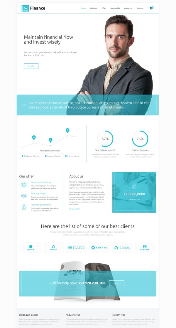 Theme WordPress quốc tế Finance